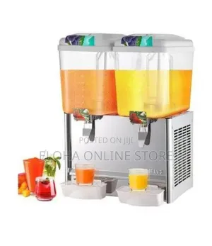 Double Tank Electric Commercial Juicer Dispenser
