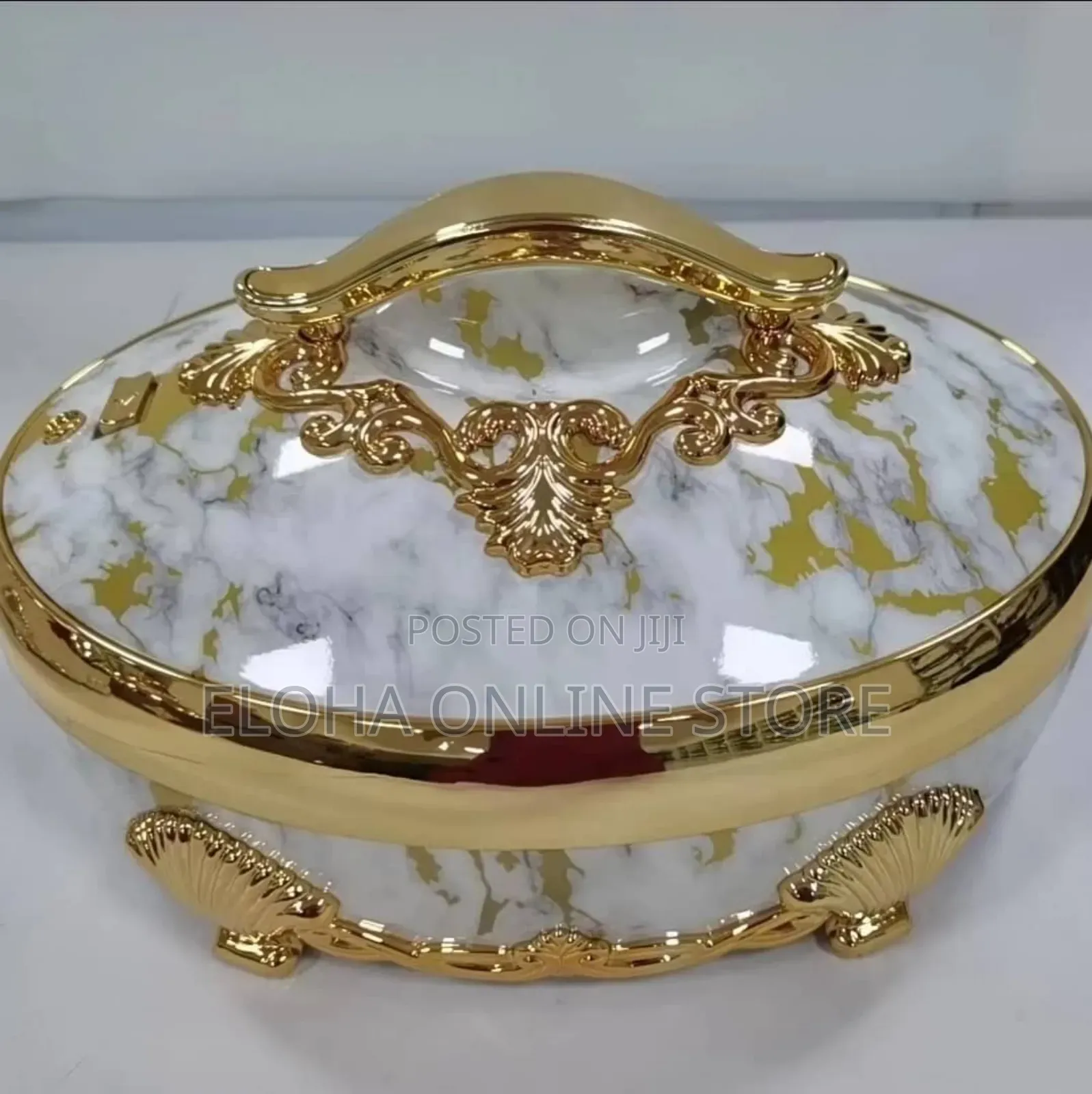 Round Gold Luxury Food Warmer(Chaffing Dish)