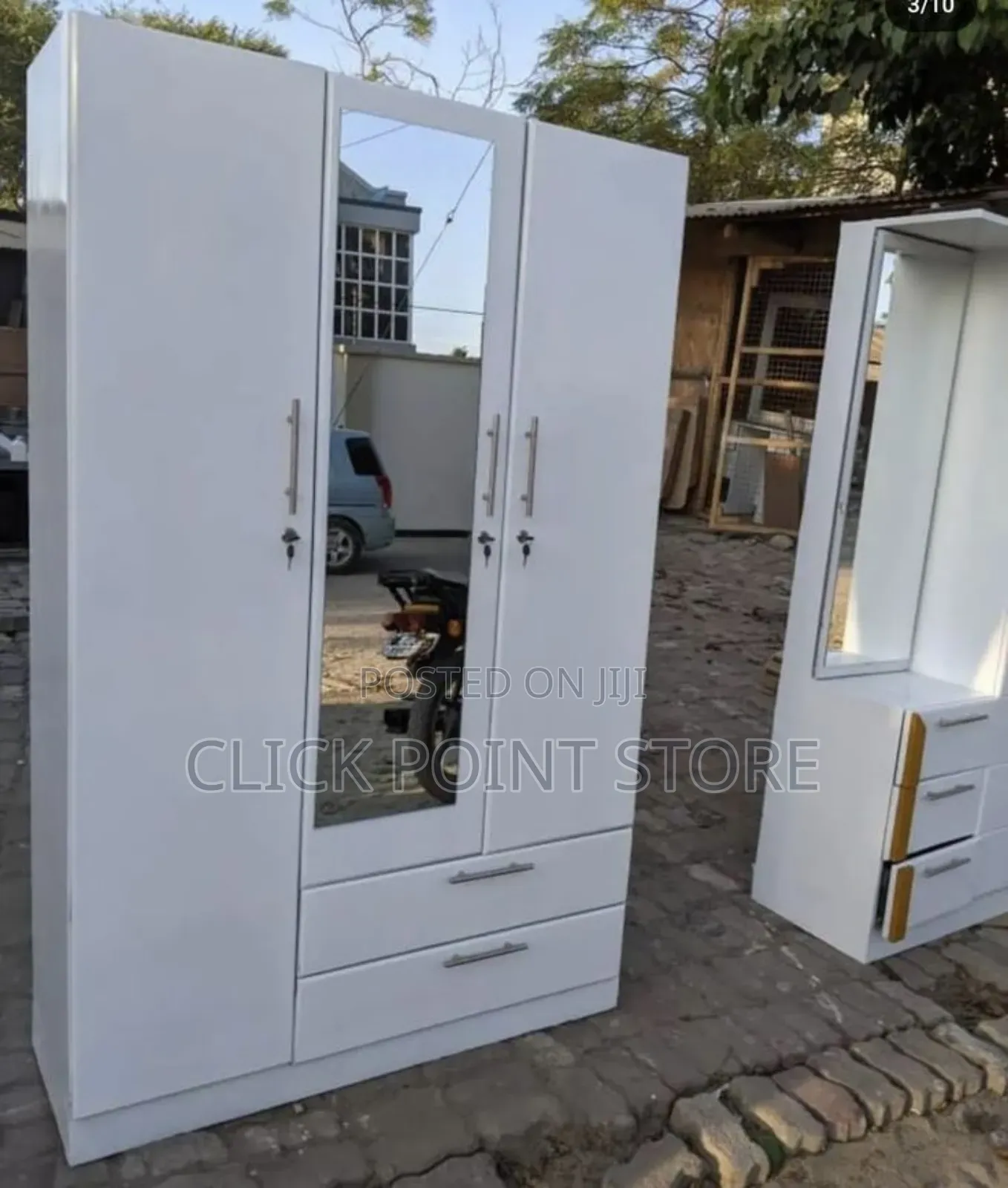 Wardrobes With Dressers/ 2 in One Wardrobe Designs
