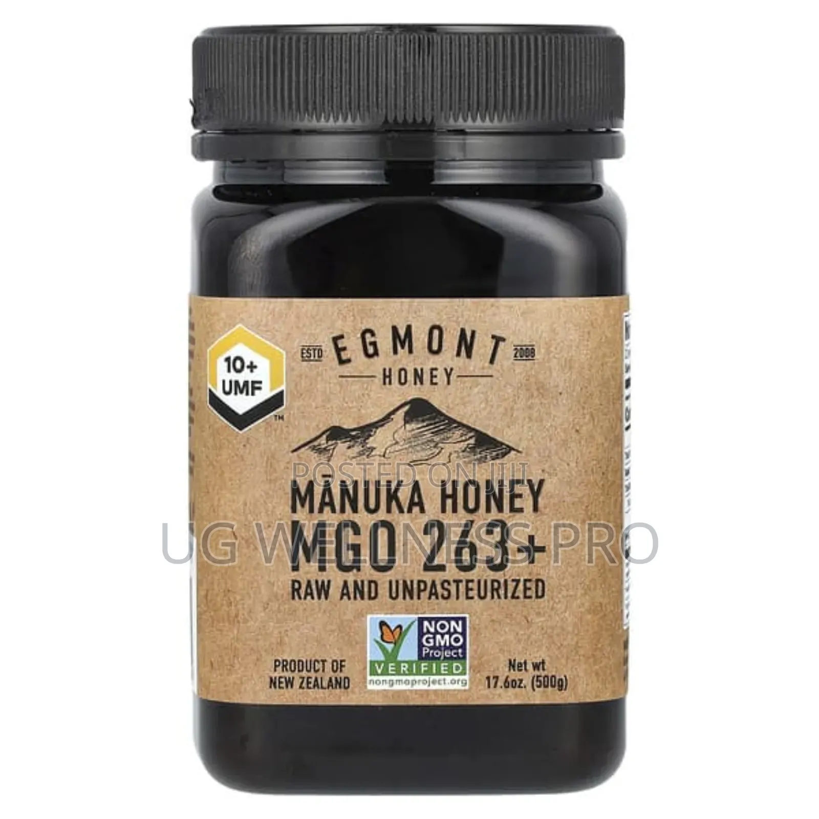Manuka Honey, Raw and Unpasteurized, Umf 10+, Mgo 263+, 500g
