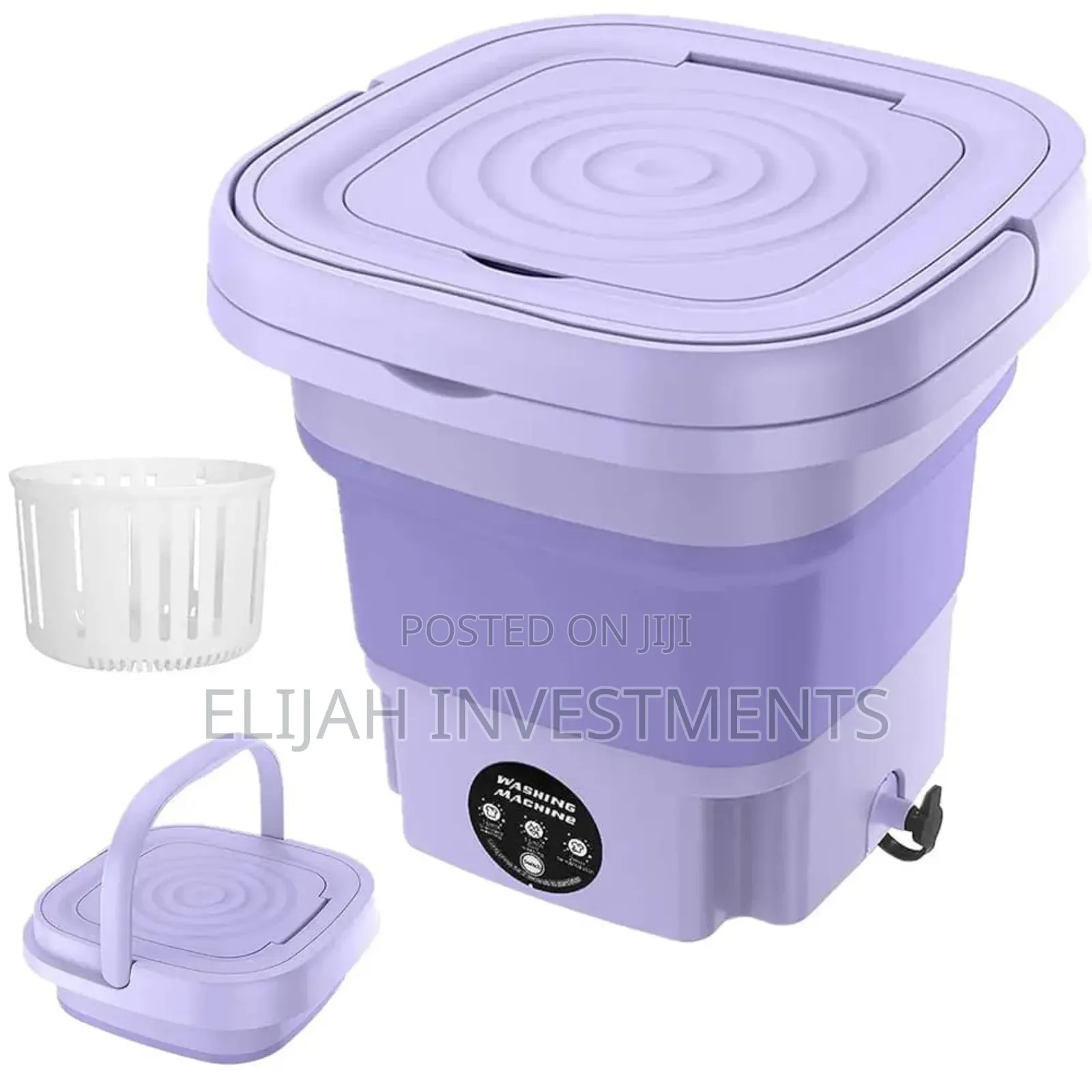 8l Foldable Mini Washer Machine and Drain Basket