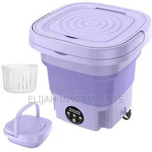 8l Foldable Mini Washer Machine and Drain Basket