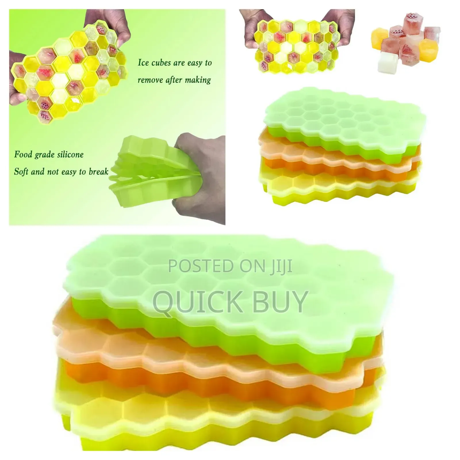 Honeycomb Shape Silicon Ice Cube Tray