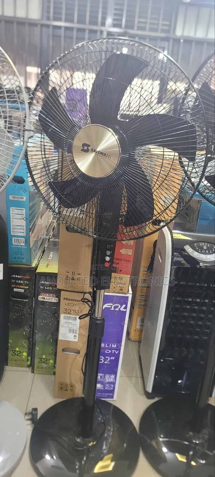 Black Standing Fan Sayona