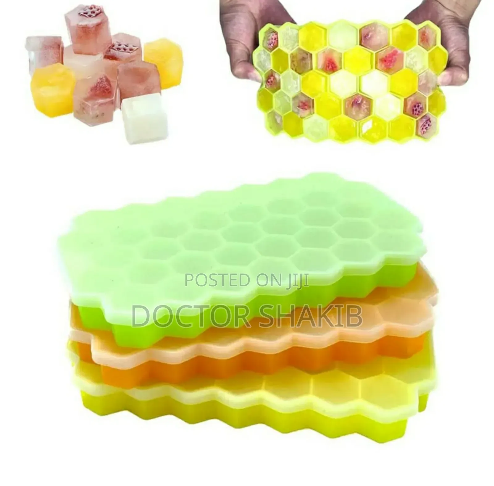 New Honeycomb Shape Silicone Ice Cube Tray