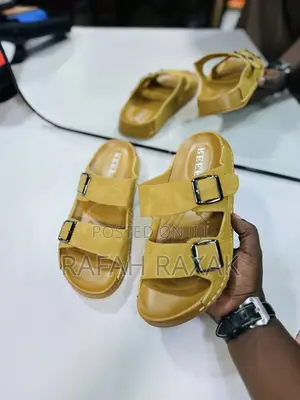 Original Yellow Double Strap Buckle Reef Sandals
