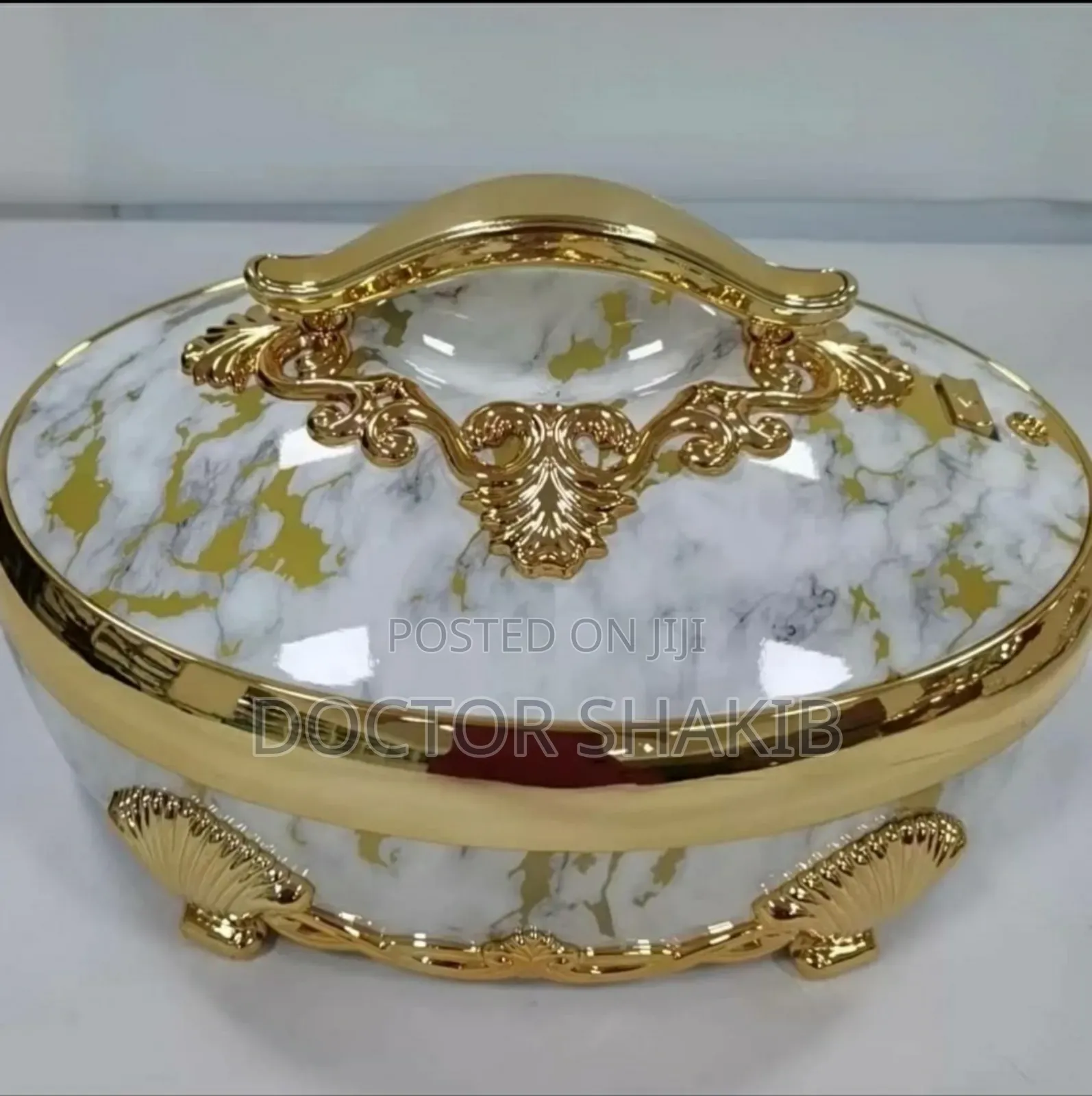 New Round Gold Luxury Food Warmer