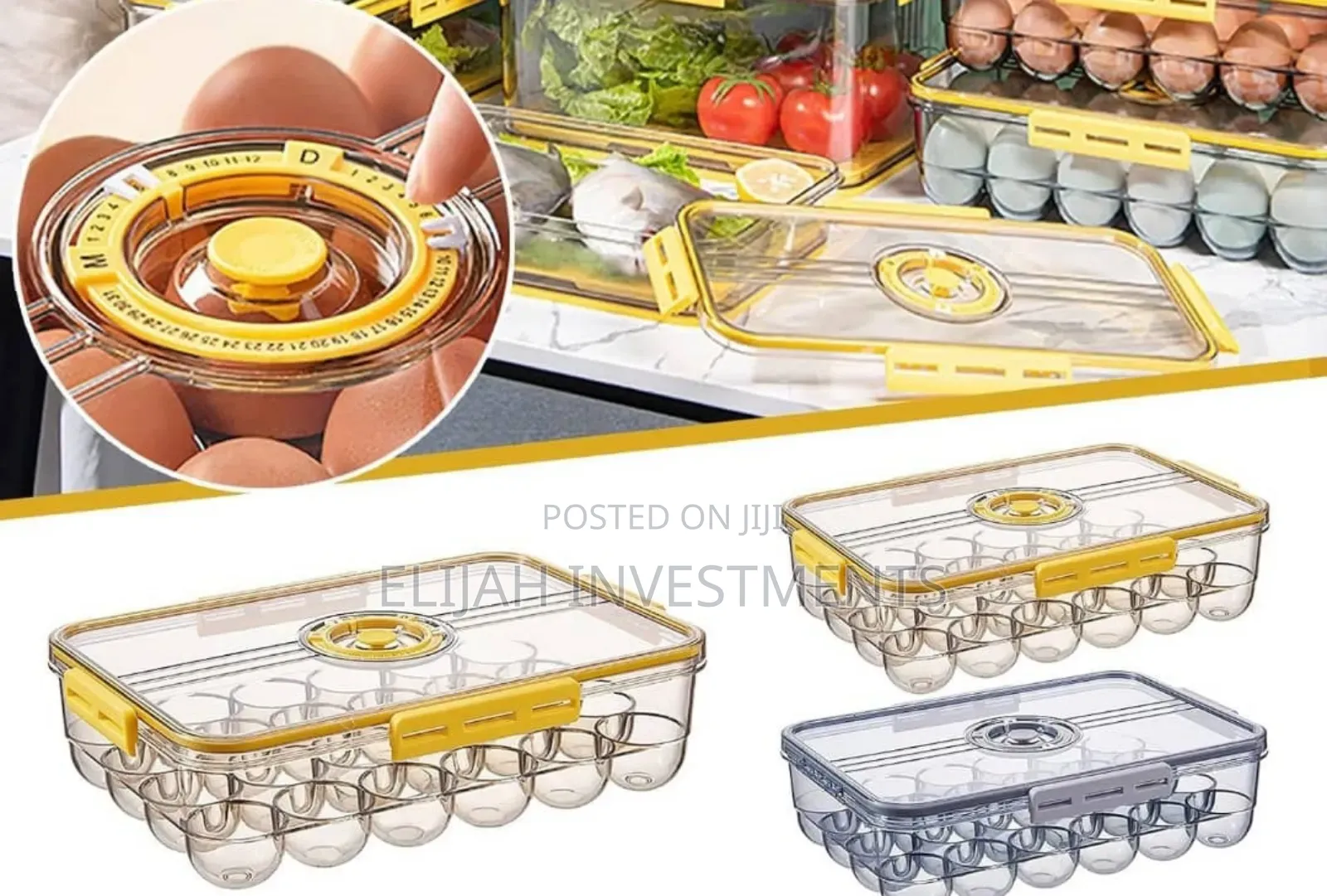 Sellivic Egg Storage Container With Lid