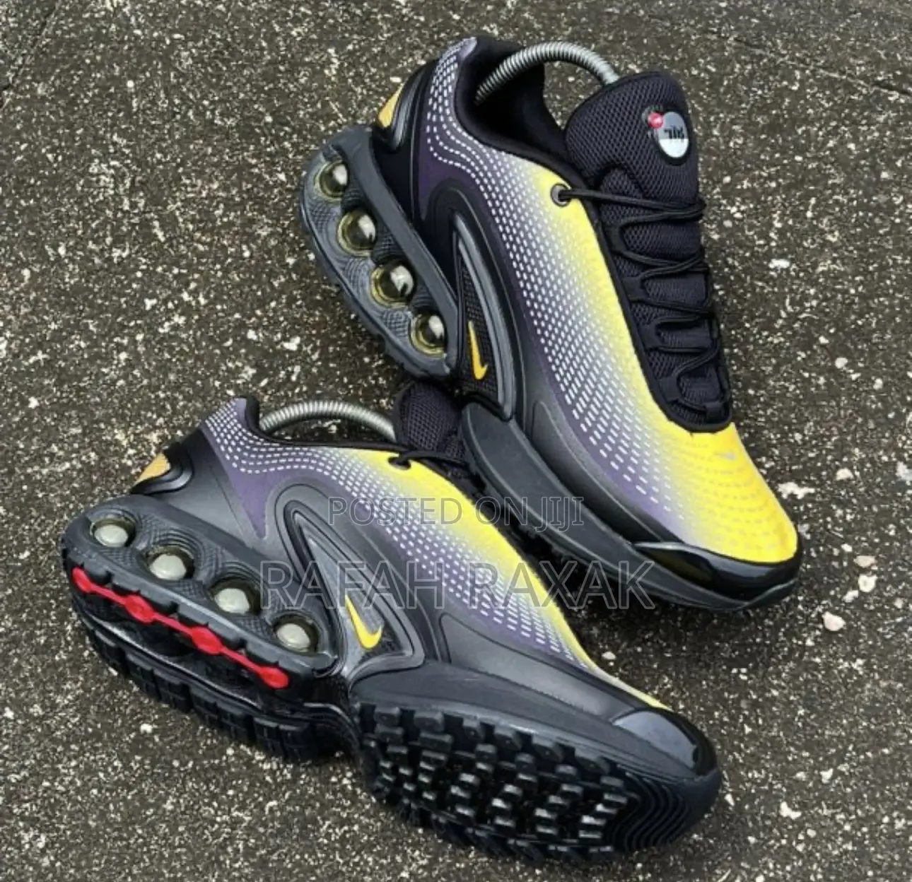 Original Black/Yellow Nike Air Max Dn Sneakers