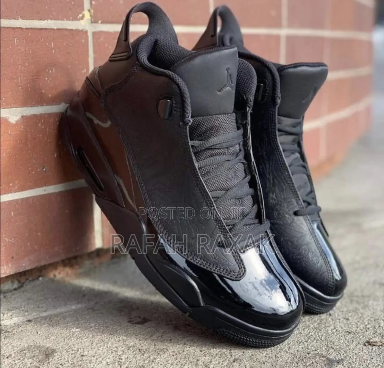 Original Triple Black Air Jordan Dub Zero Sneakers
