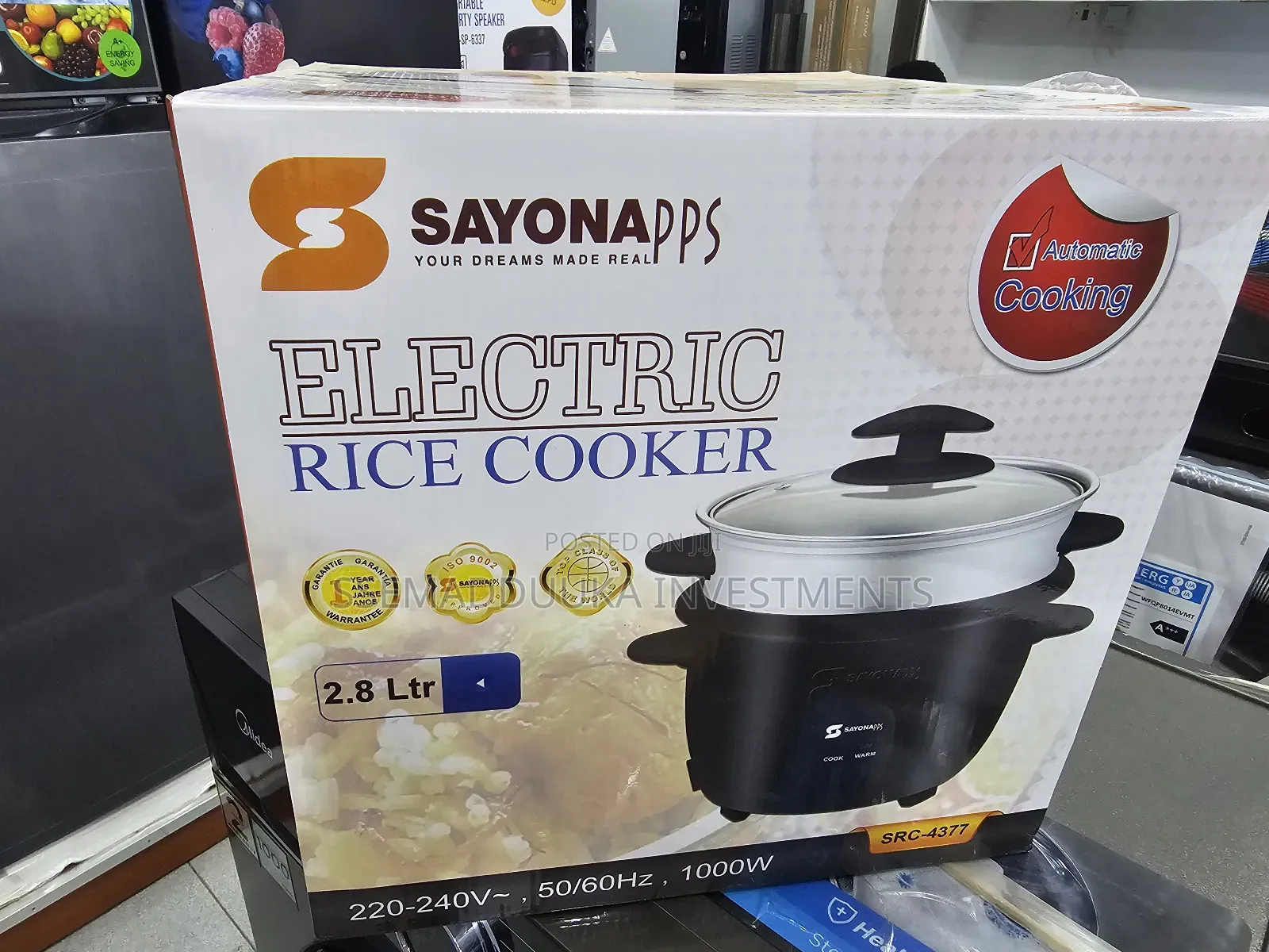 Sayona 2.8 Litres Electric Rice Cooker With Asteamer