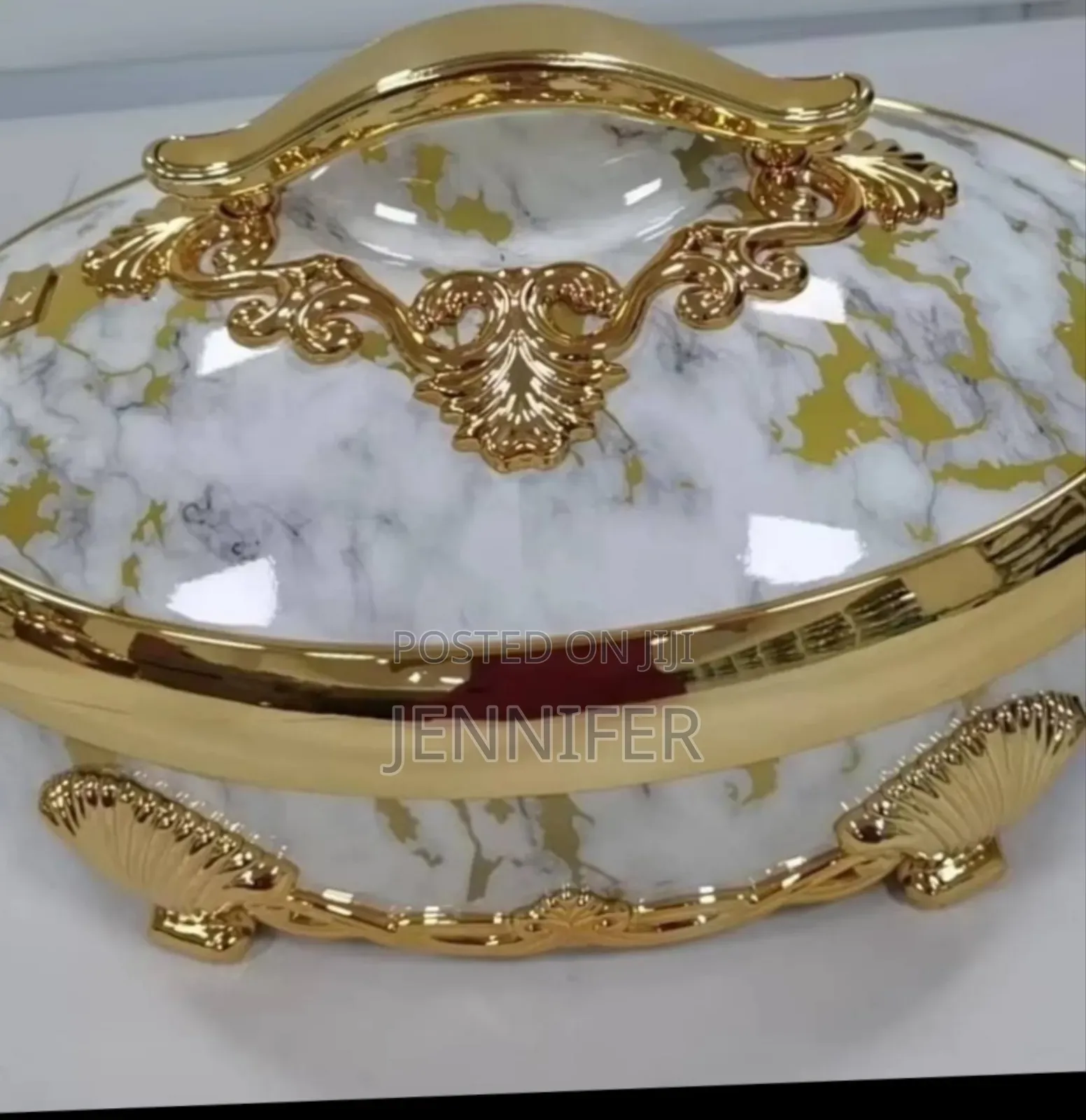 Round Gold Luxury Food Warmer(Chaffing Dish)