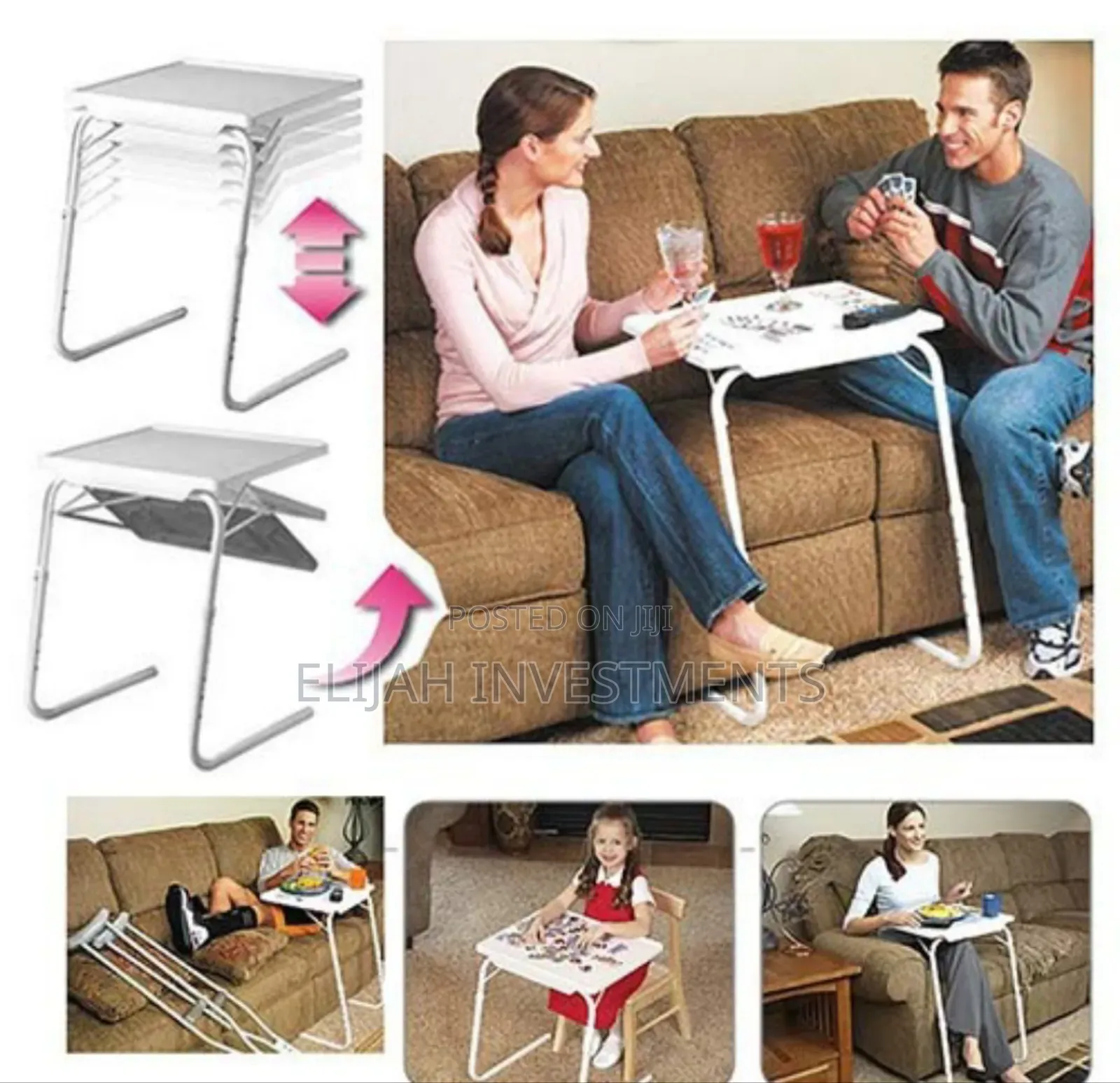 Portable Lightweight Adjustable Table
