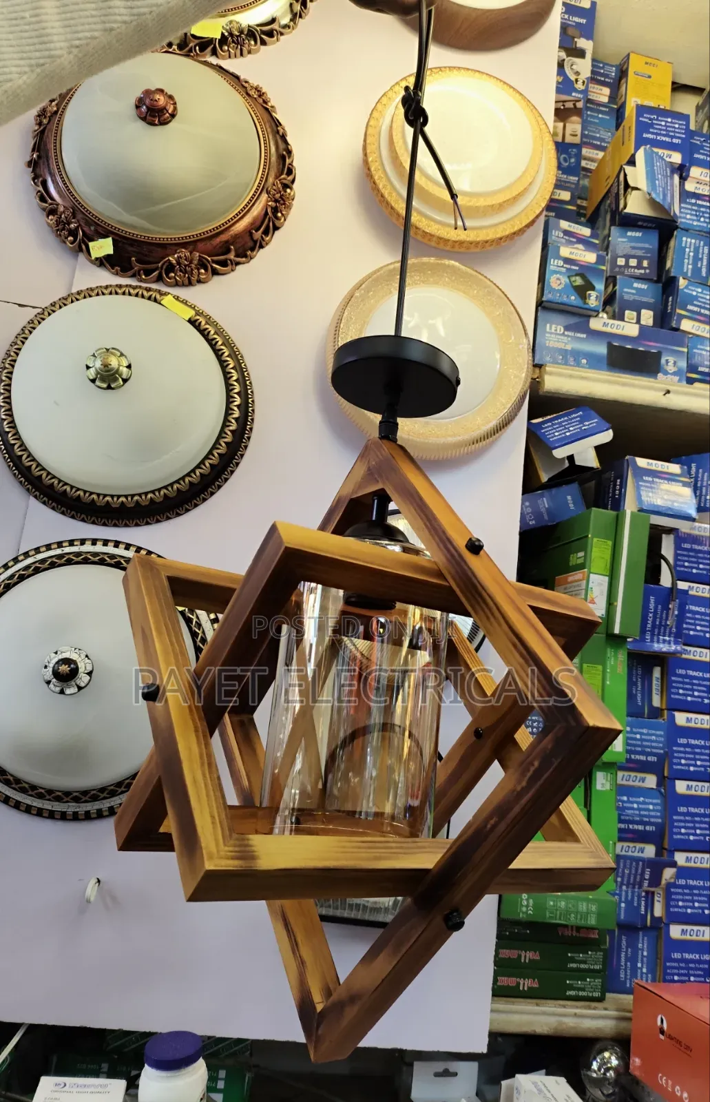Modern Wooden Pendant Lamp