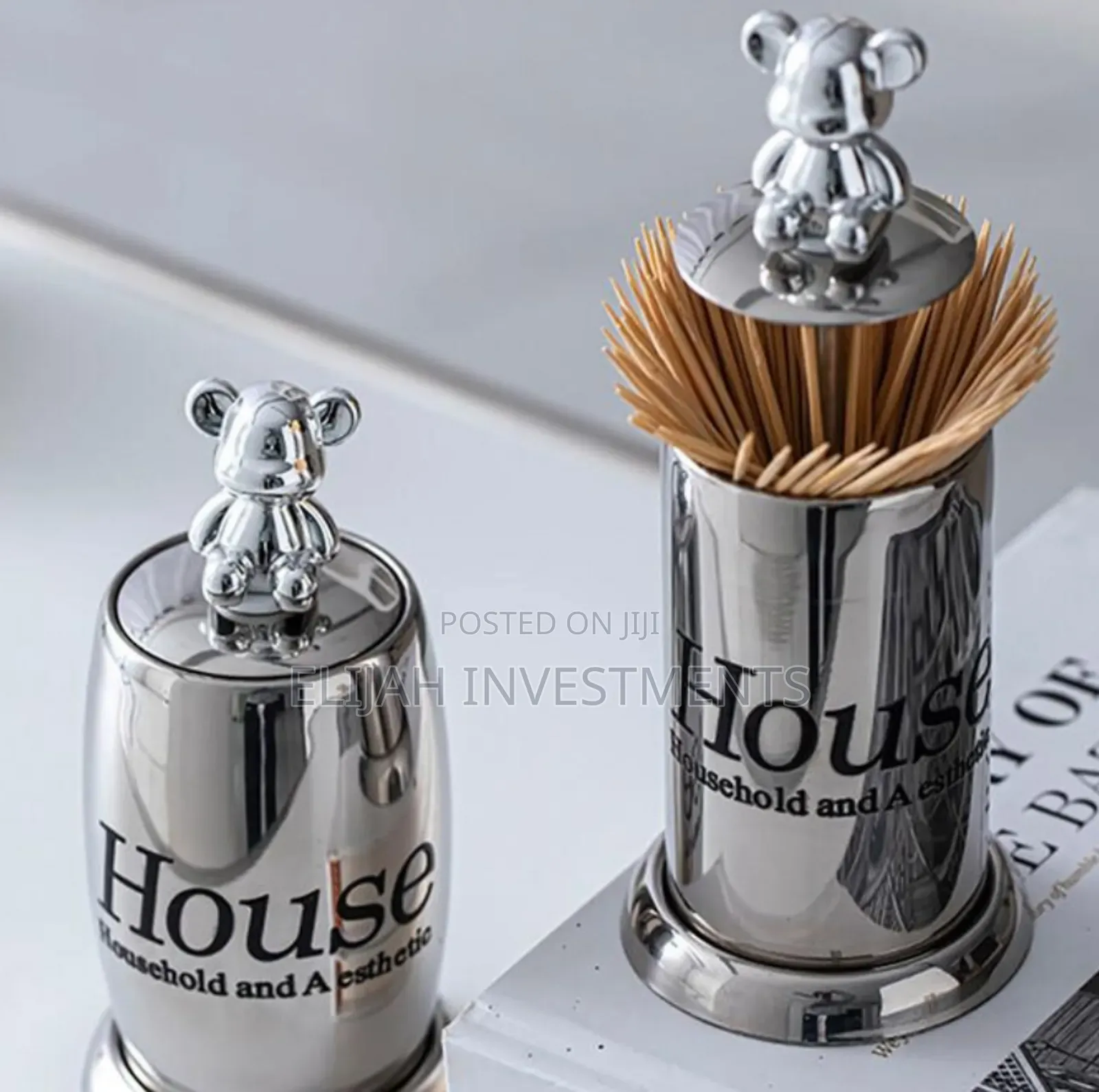 Cute Bear-Themed Toothpick Holder