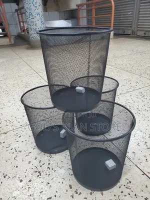 Black Meshed Metallic Bins
