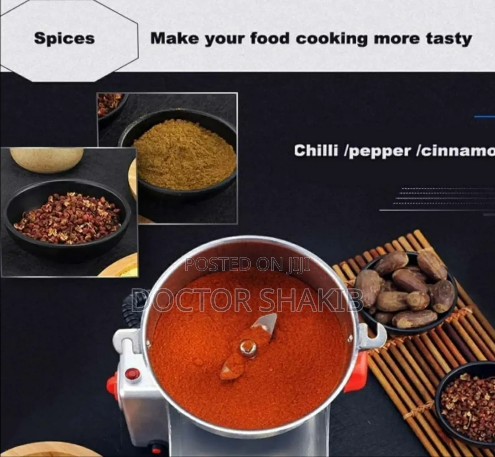 New 1kg Commercial Home Large Capacity Grains Grinder