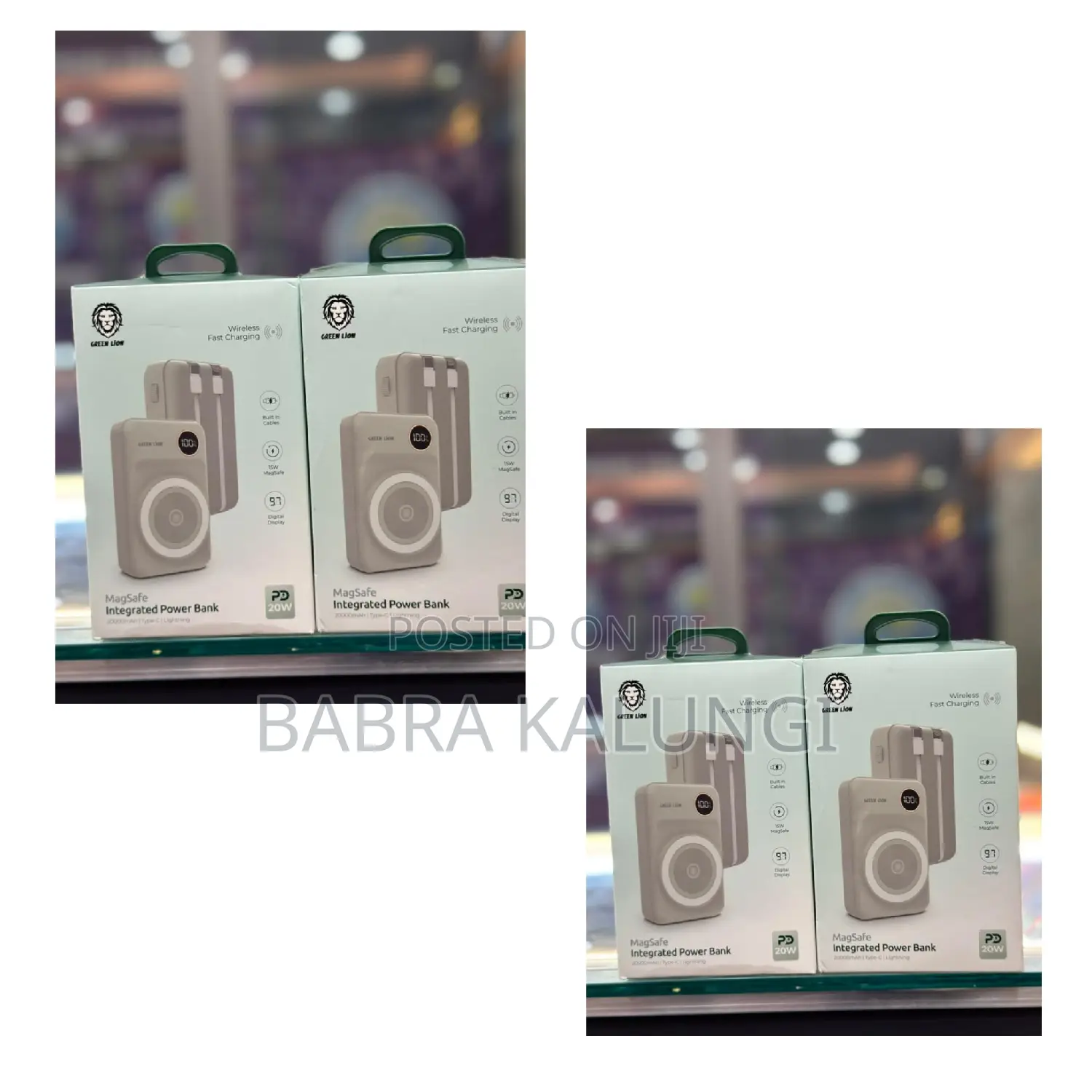 Portable Green Lion Magsafe Power Bank