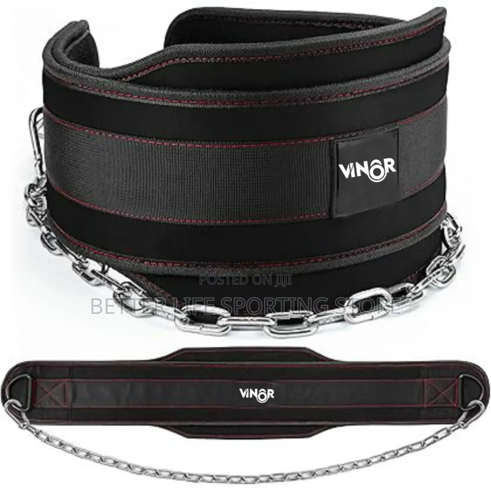 Weight Lifting Belt With Chain/ Dip Belt
