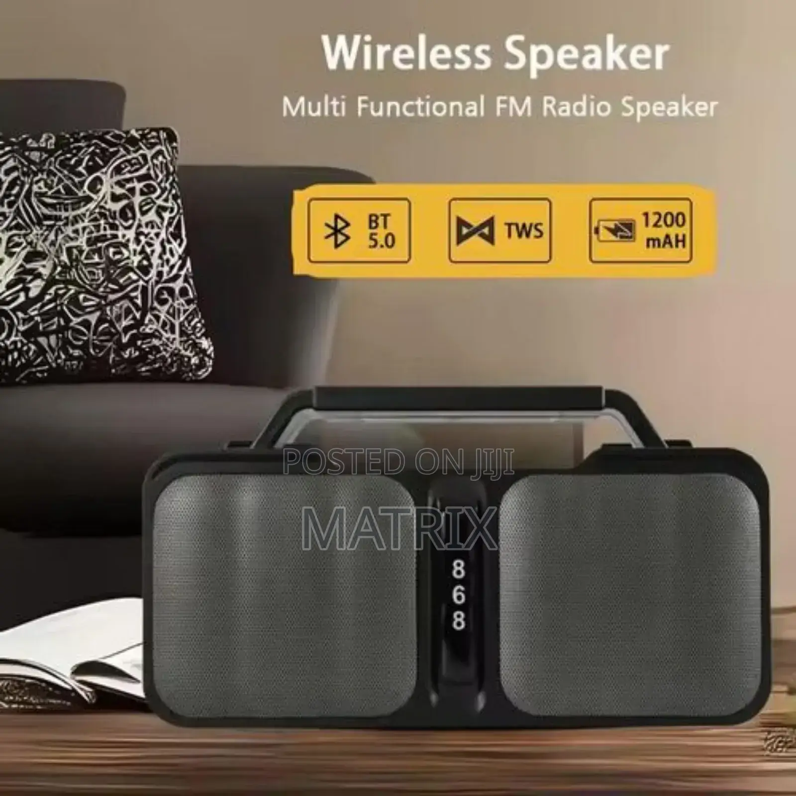 Bluetooth Speaker Outdoor Portable Fm Radio