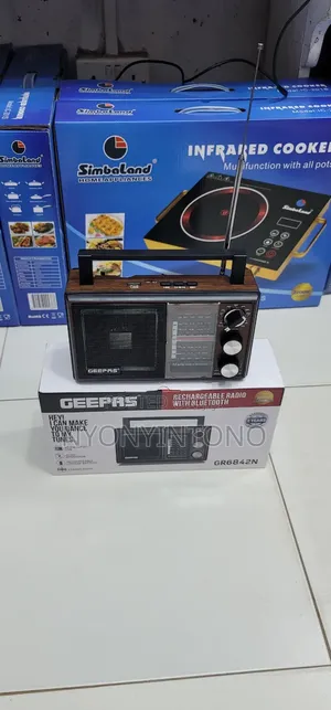 Geepas High-Quality Rechargeable Fm Radio With Bluetooth