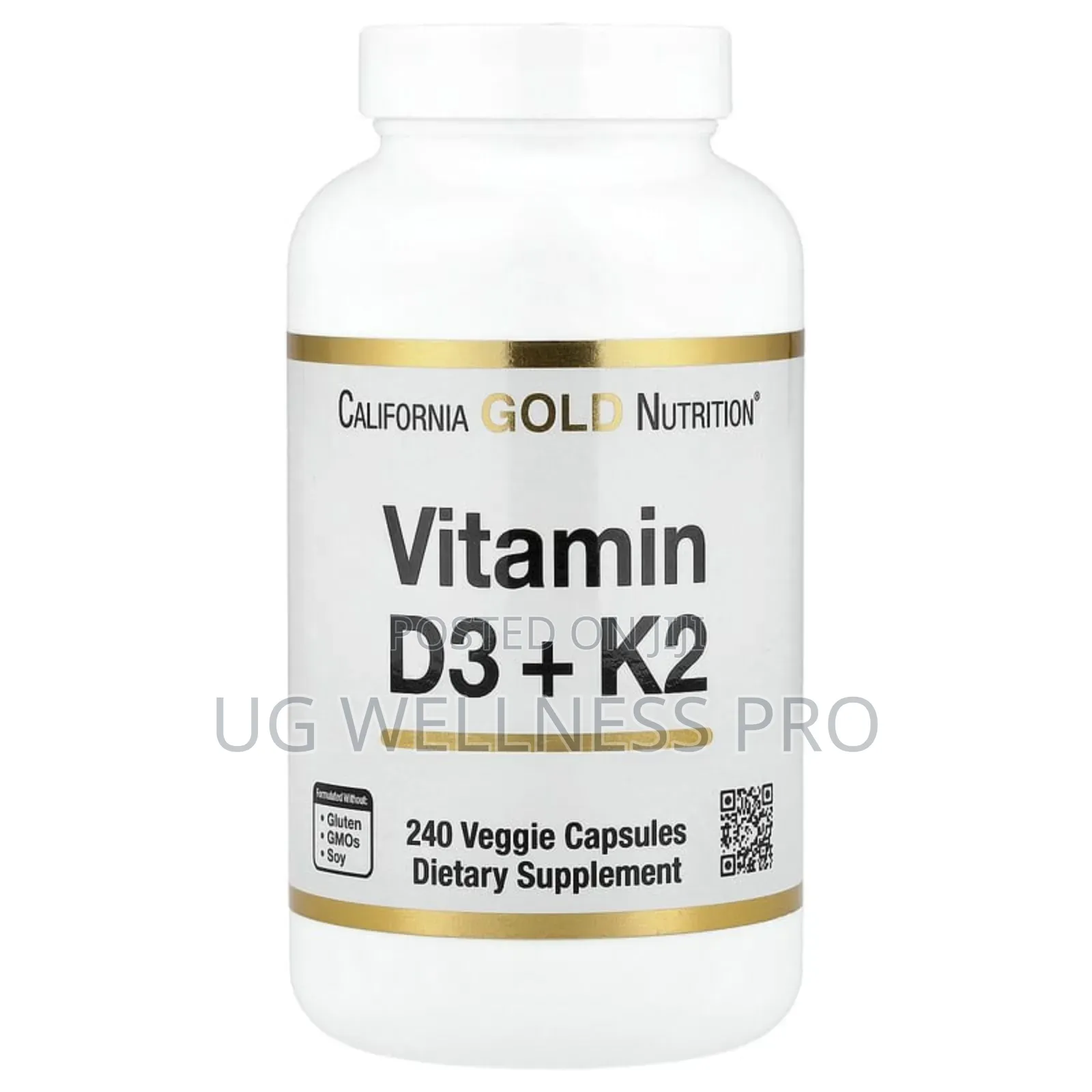 California Gold Nutrition, Vitamin D3 + , 240 Veggie Caps
