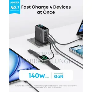 Anker Laptop Charger, 140w Max Usb C Charger, 4-Port Multi-