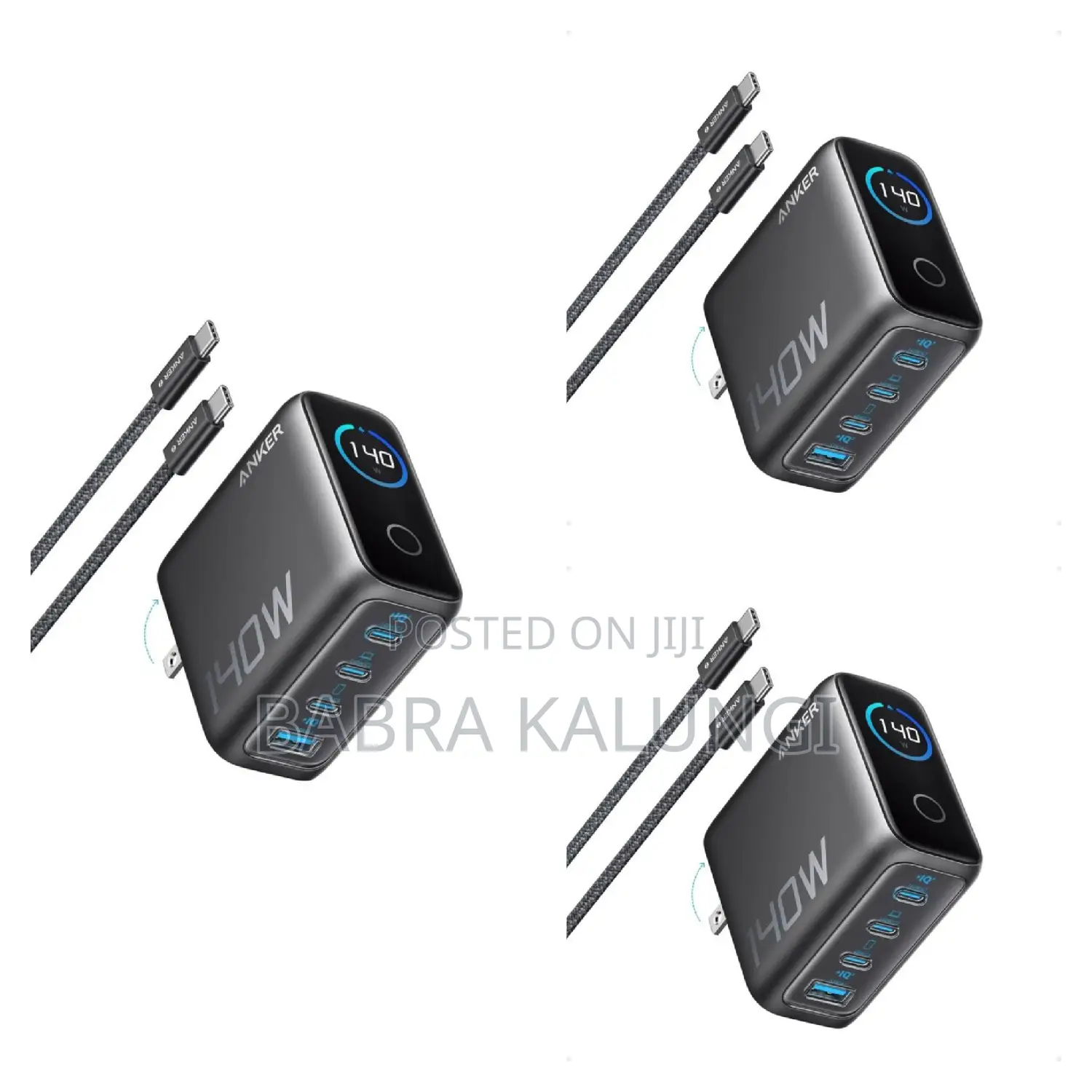 Anker Laptop Charger, 140w Max Usb C Charger, 4-Port Multi-