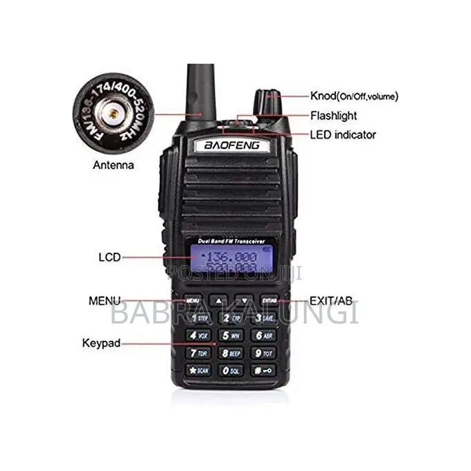 Baofeng Walkie Talkie Uv-82 Wireless Hand Radio High-