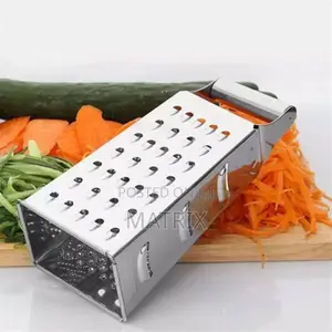 4 Sided Grater For Cutting And Slicing Vegetables - Silver