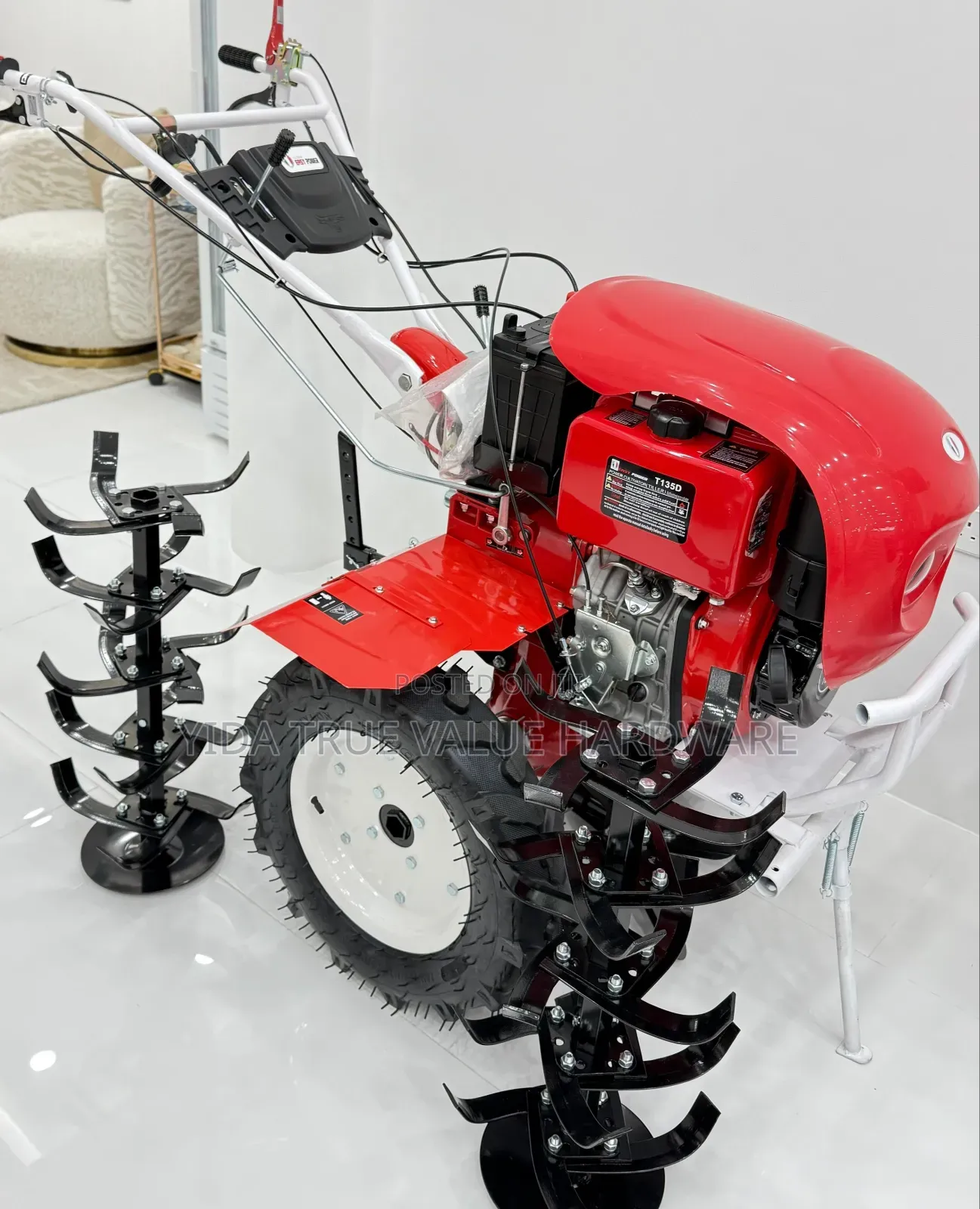 Diesel Tiller With Both Tiller/ Weeder Blades