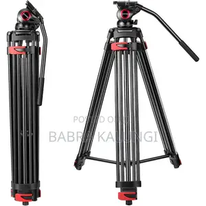 Video Tripod, Professional Heavy Duty Aluminum Tripod