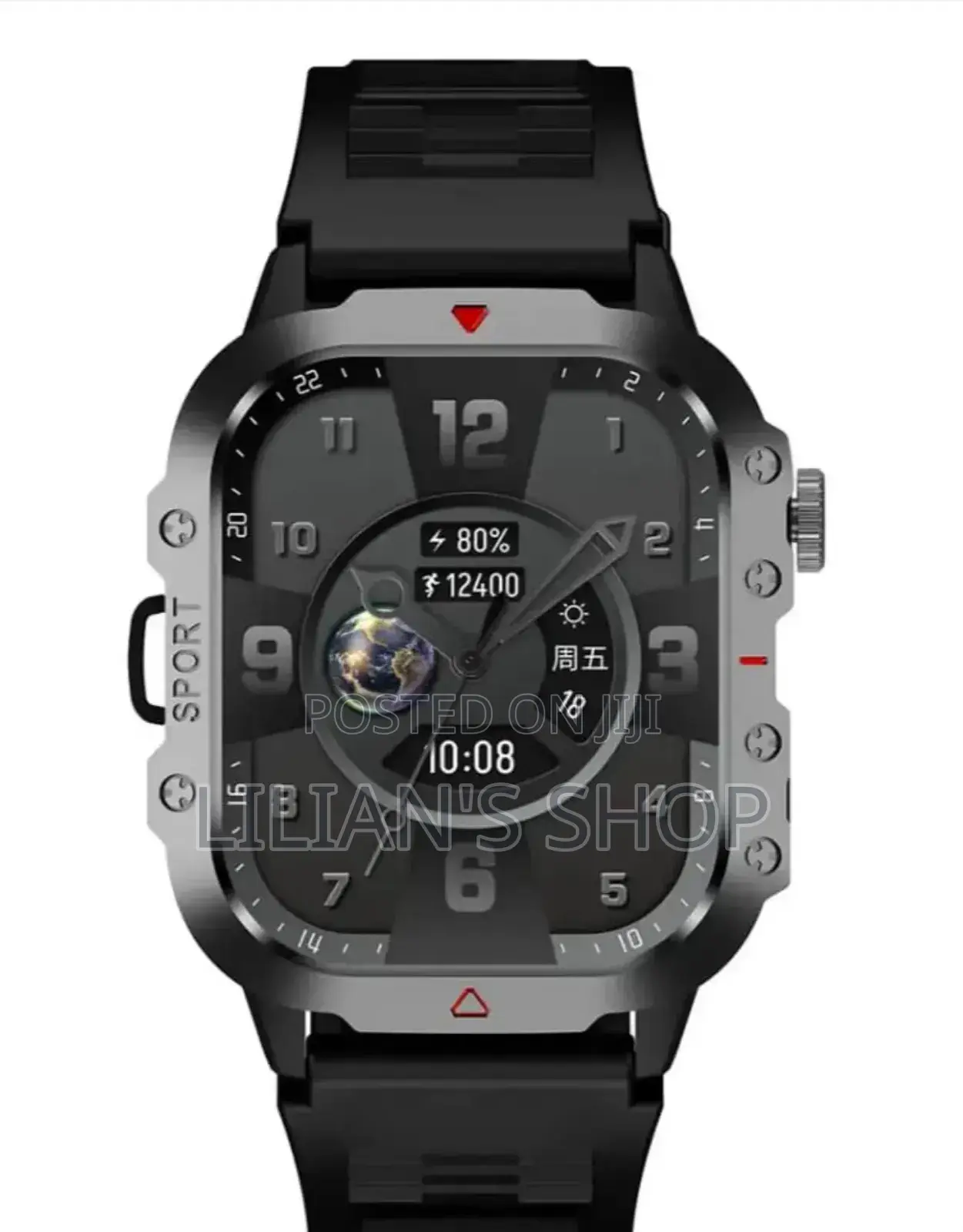 Green Lion Gravix Smart Watch - Black
