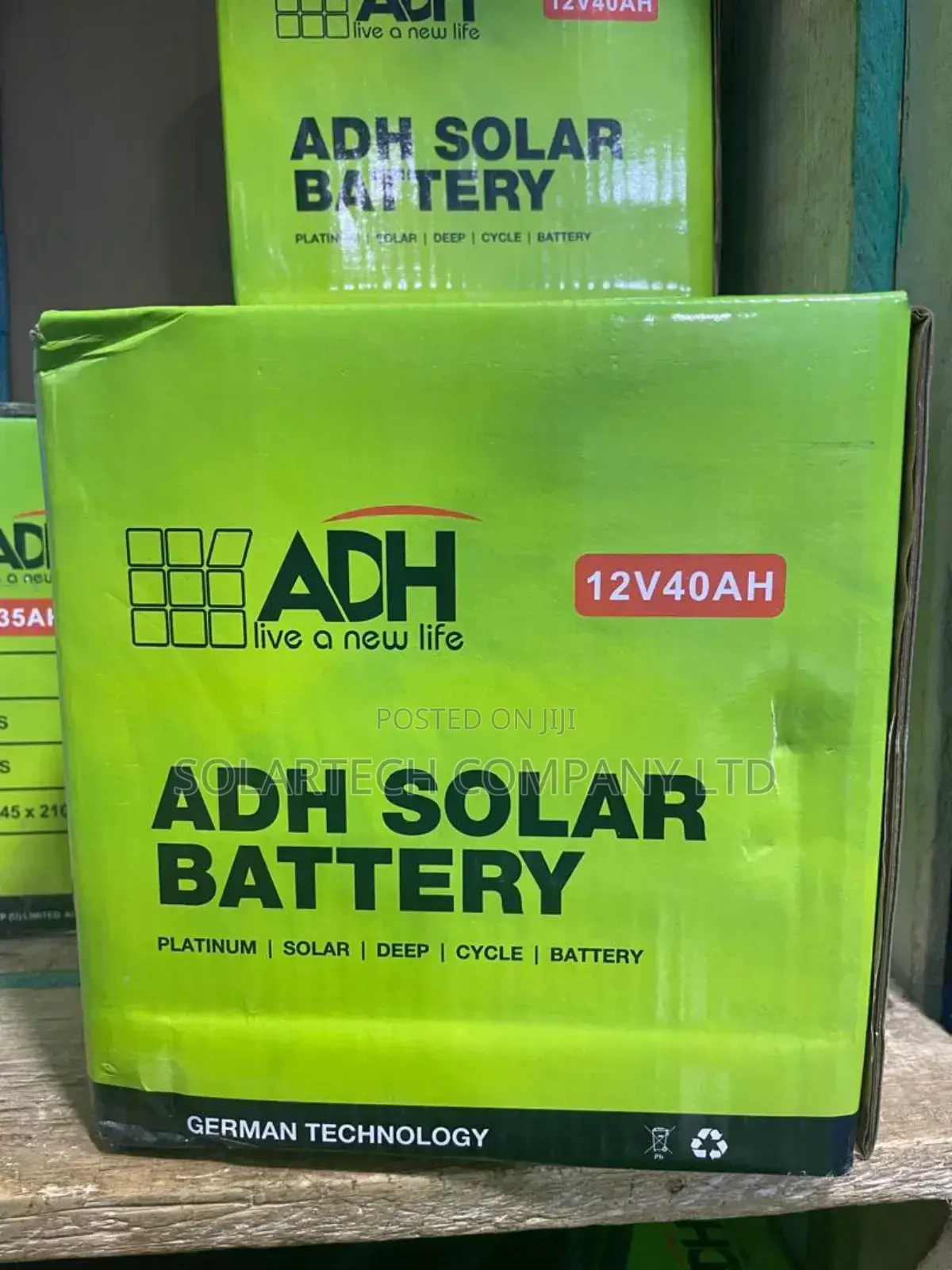 40ah Original Adh German Technology Solar Battery Vuma