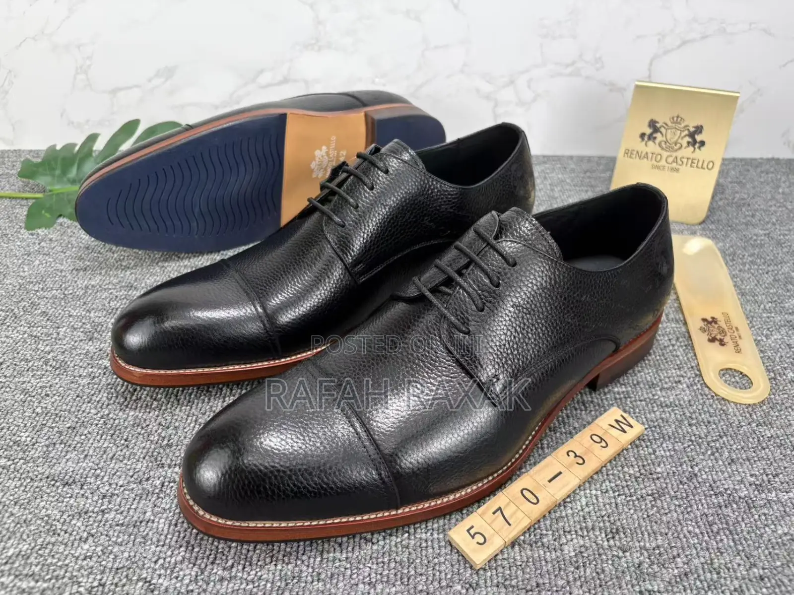 Original Men’S Black Renato Castello Formal/Gentle Shoes