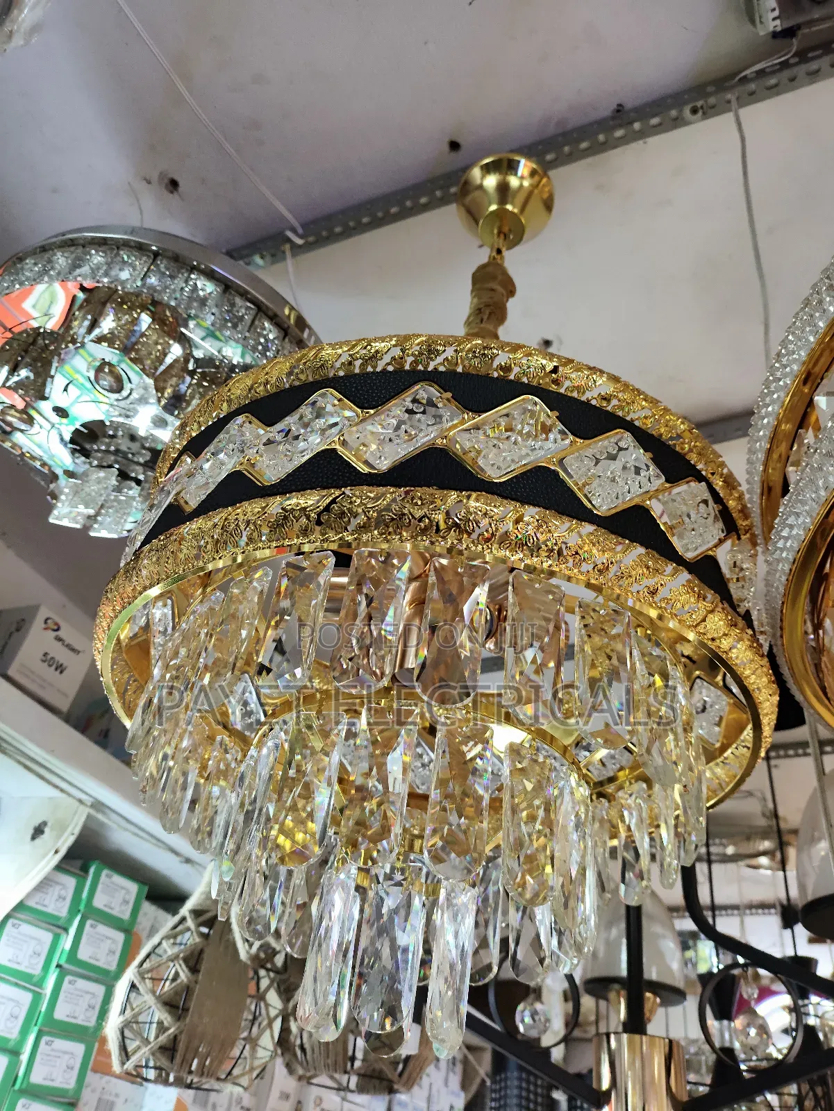 Modern Gold Chandelier