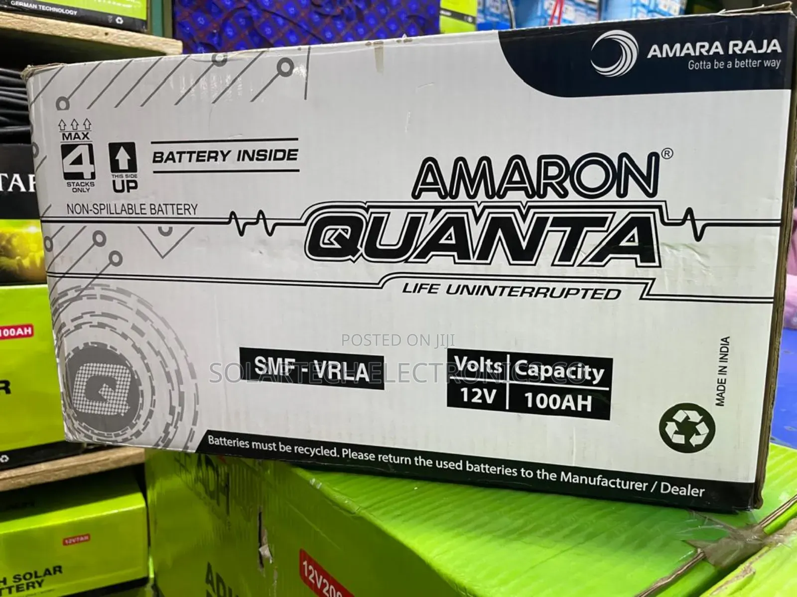 100ah Amaron Quanta Vrla Solar Battery Nova