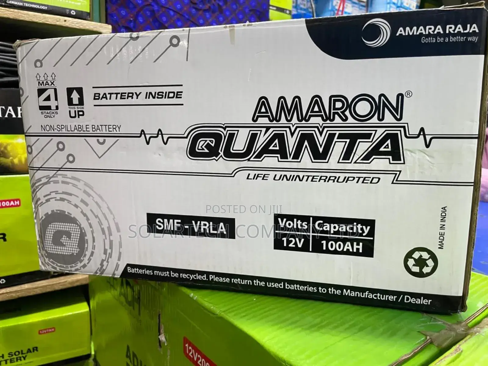 100ah Amaron Quanta Vrla Solar Battery Nova