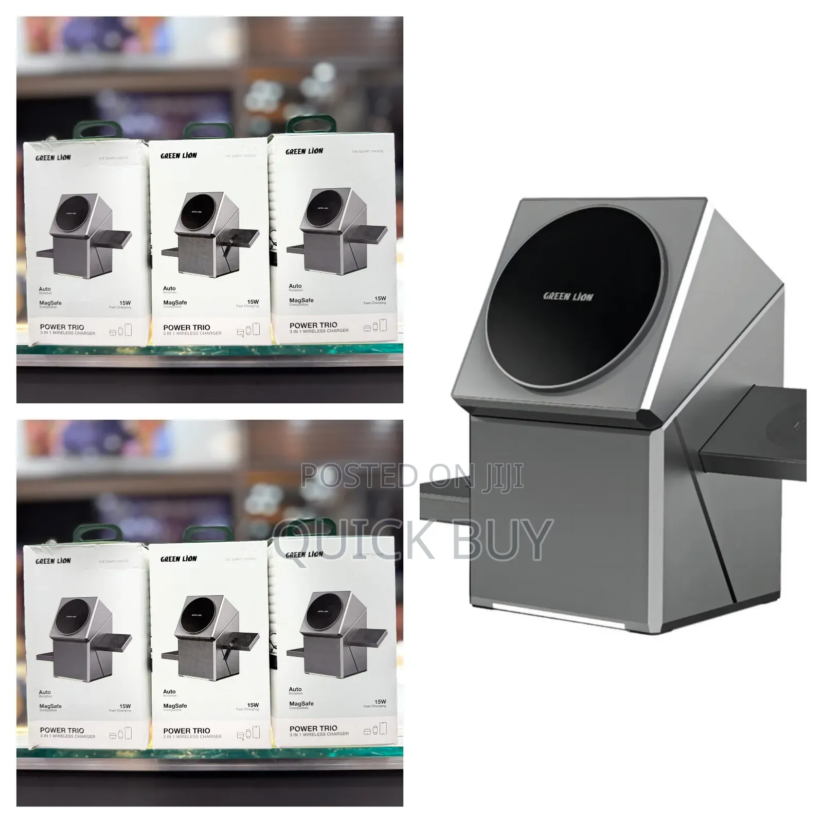 Green Lion 3 in 1 Magnetic Wireless Charger
