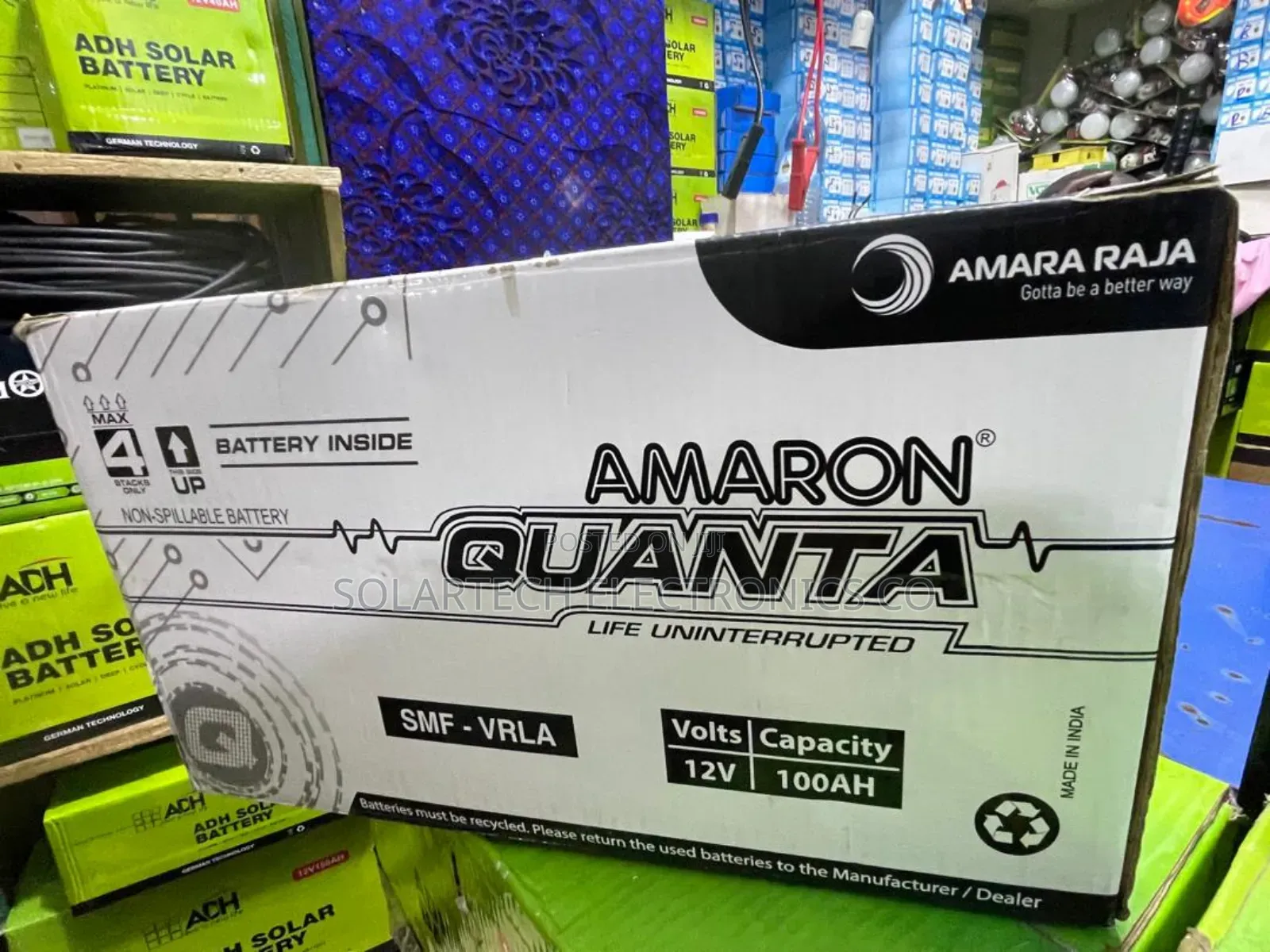 100ah Amaron Quanta Original Vrla Solar Battery Fwah