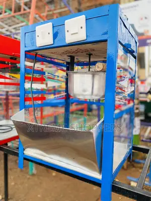 Blue Striped/ Popcorn Machine / Electric