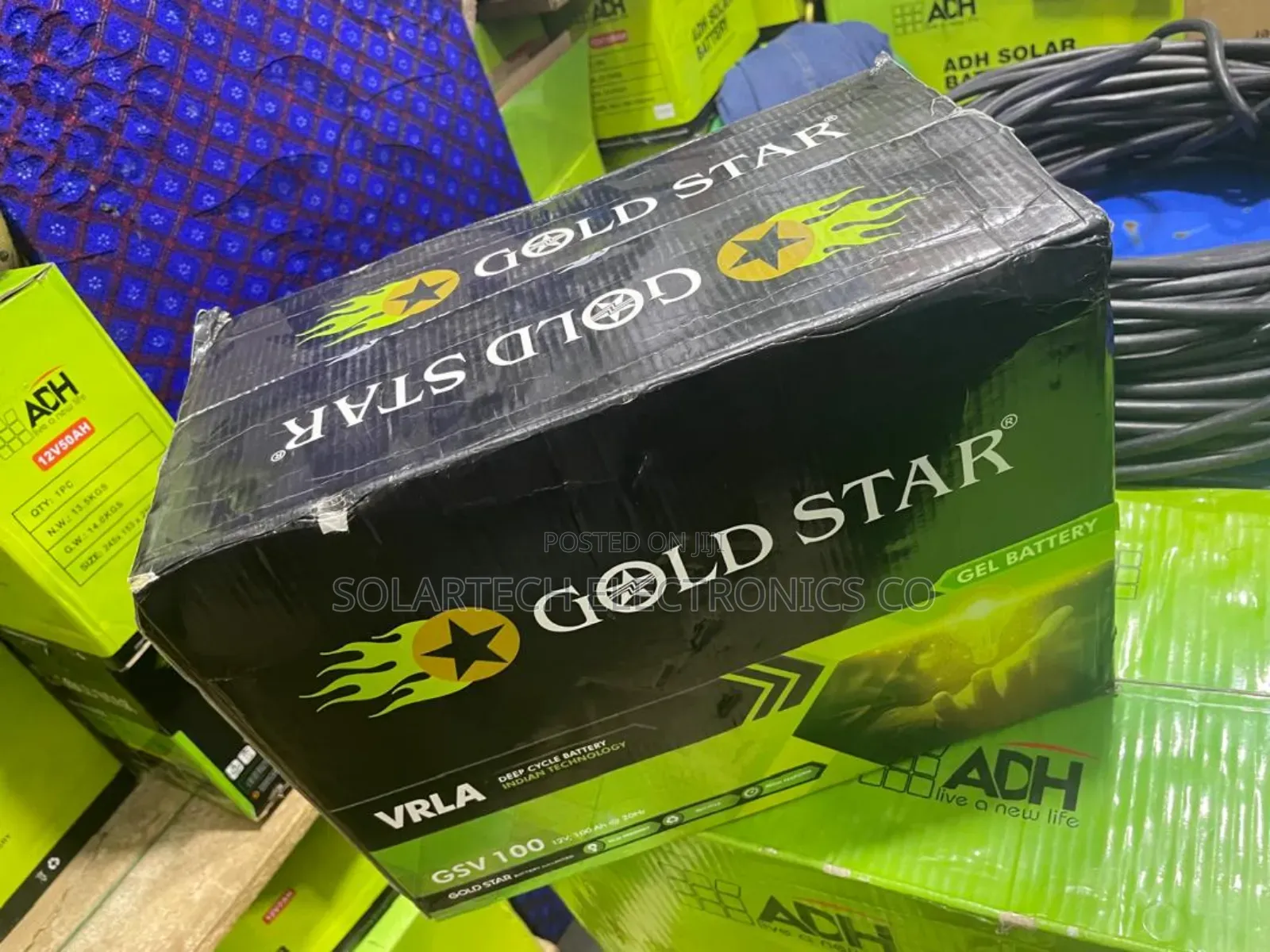 100ah Original Gold Star Vrla Solar Powder Battery Xcoh