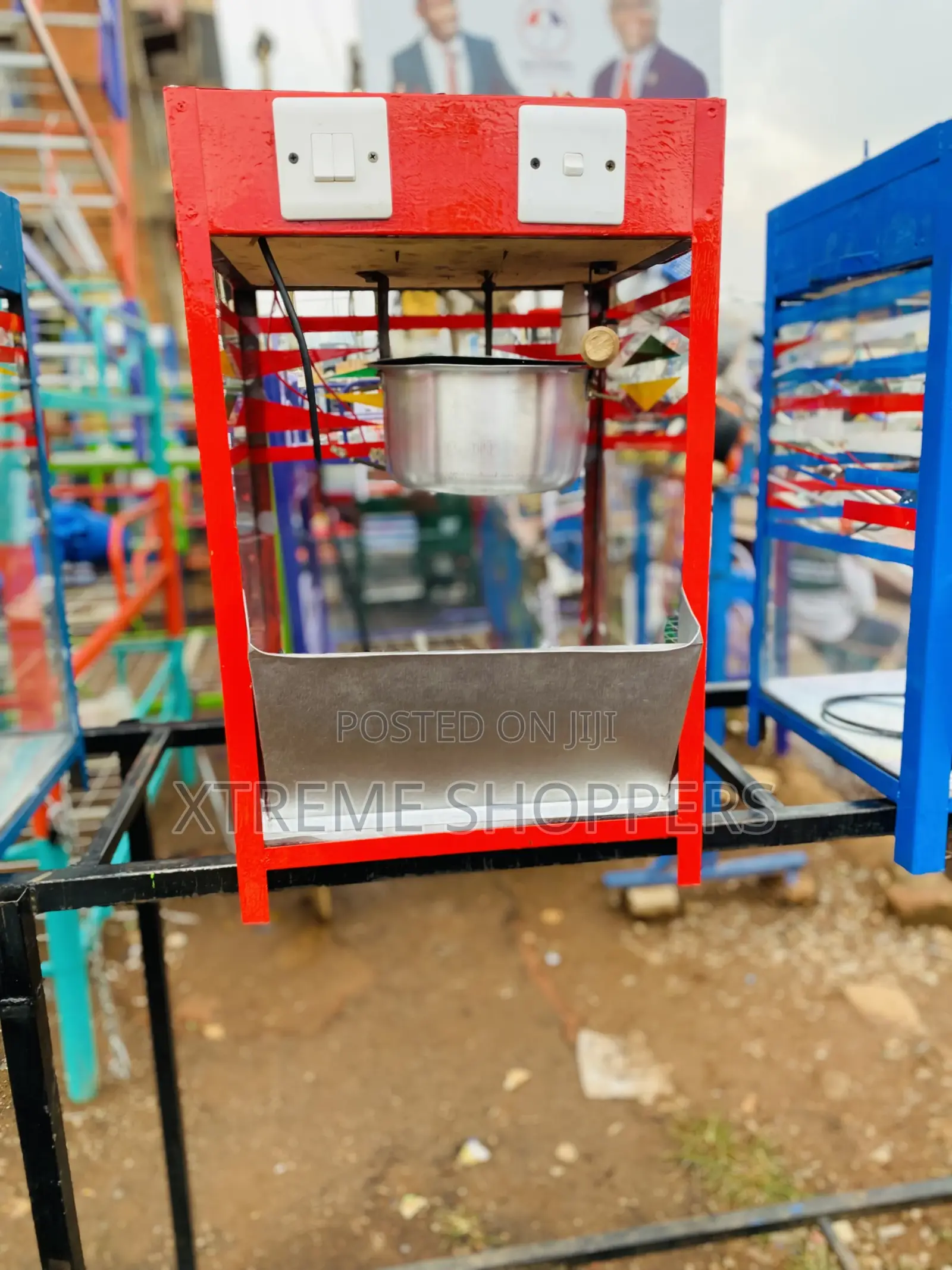 Easy Topped Red / Popcorn Machine / Electric