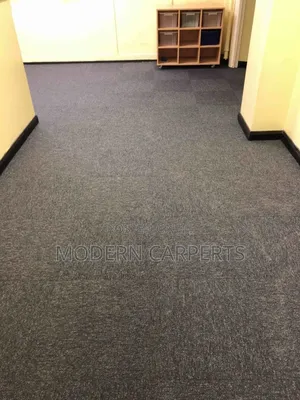 Wall to Wall Charcoal Gray Office Wollen Carpets