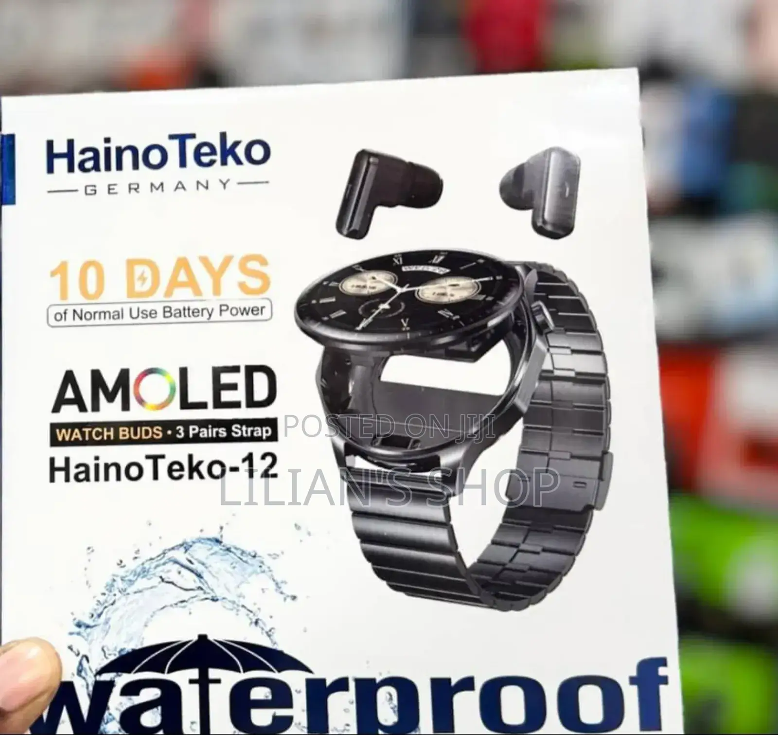 Haino Teko-12 Smartwatch and Earbuds Set.