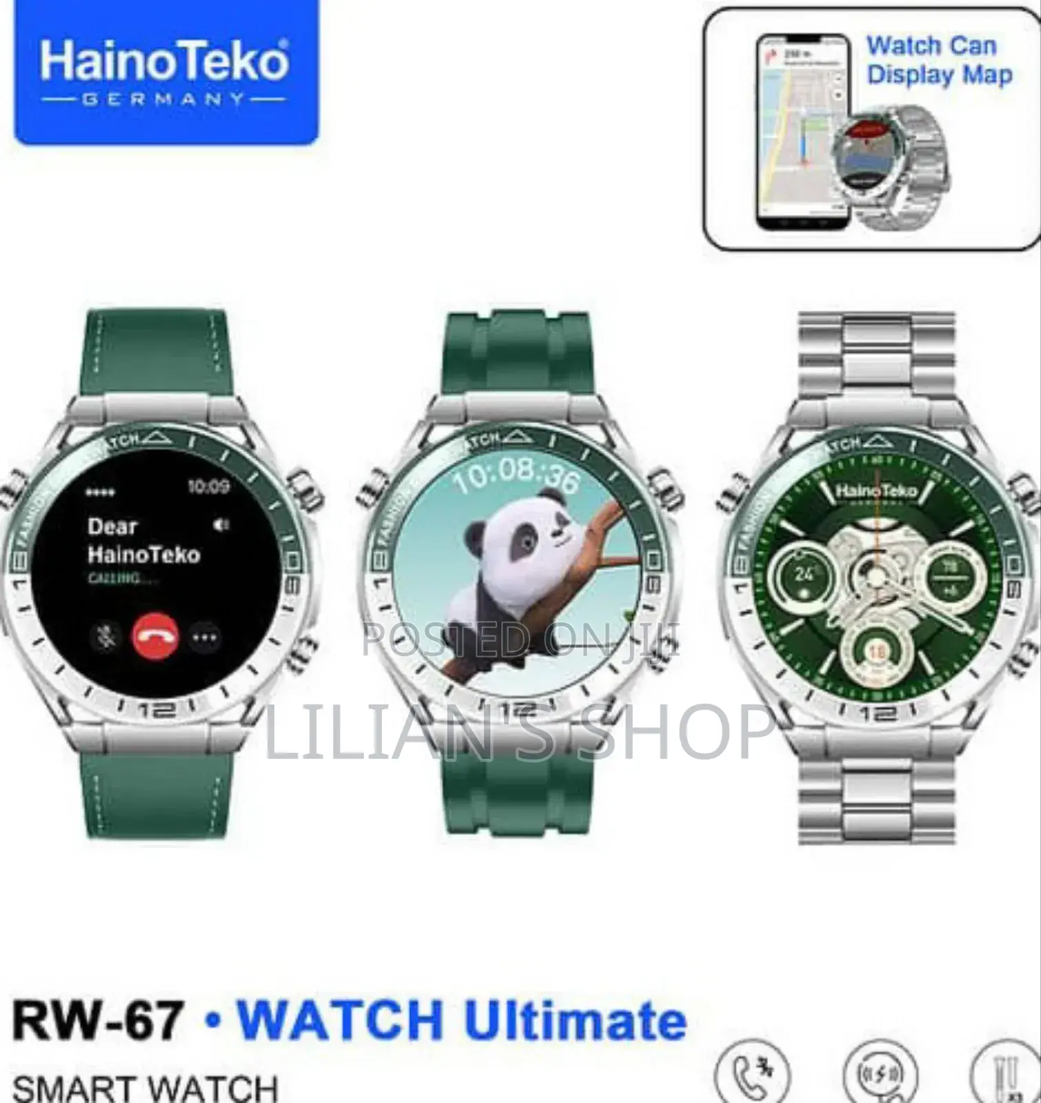 Haino Teko Germany Rw-67 Stainless Steel Fitness Watch