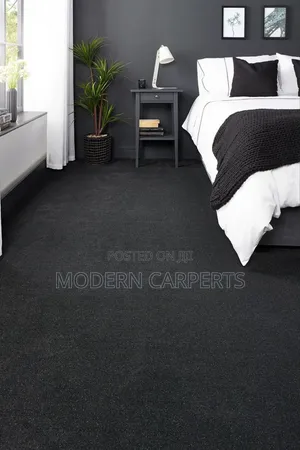 Dark Gray Office Wollen Carpets