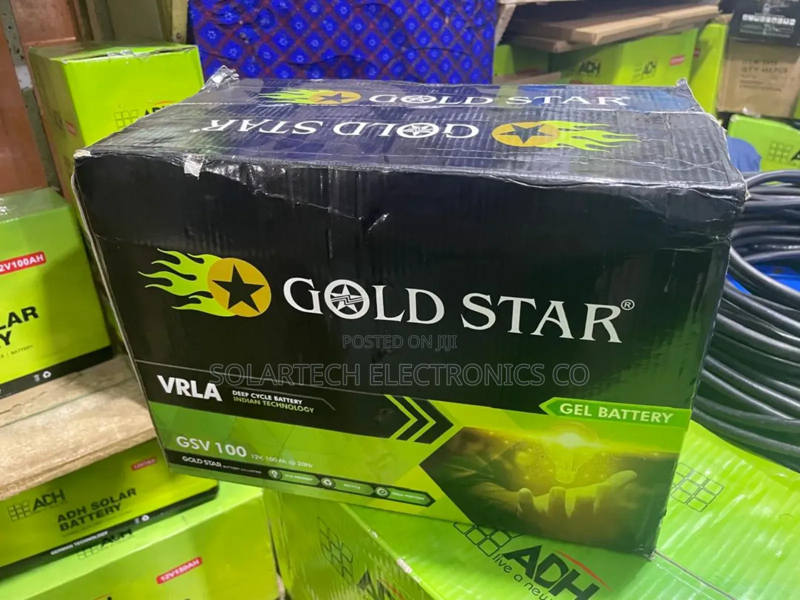 100ah Original Gold Star Vrla Solar Powder Battery Gahn