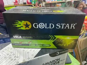 70ah Durable Gold Star Vrla SMF Solar Battery Tech