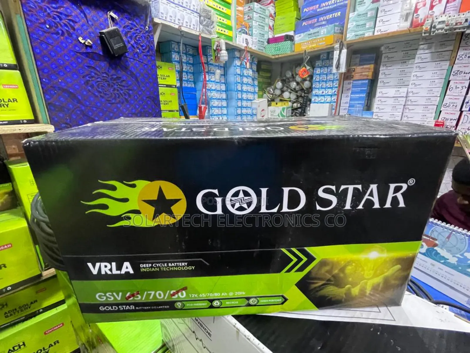 70ah Durable Gold Star SMF Vrla Solar Powder Battery Zako
